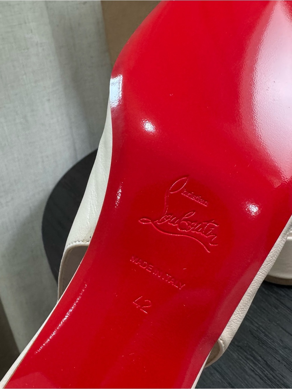 Christian Louboutin Mamaflirt Slingback Ballet Pump Leche 42 - Picture 10 of 12